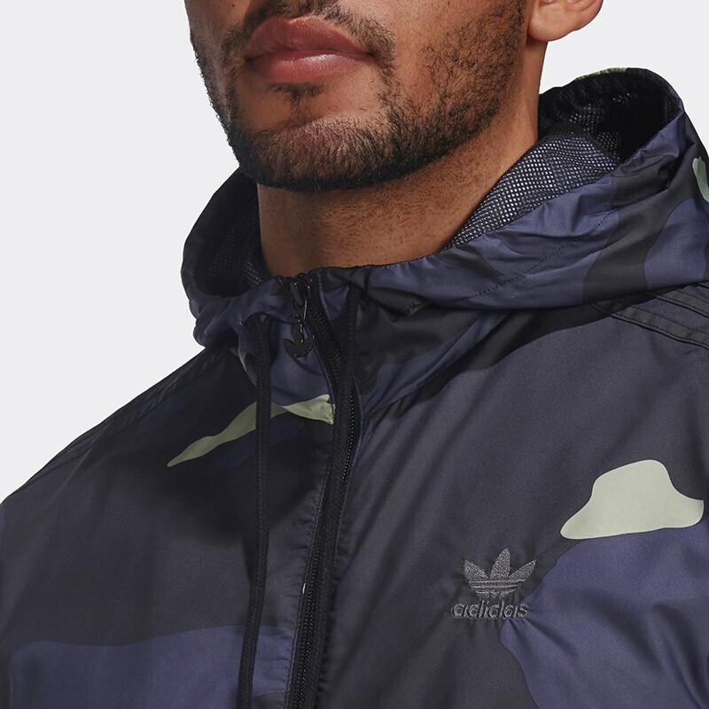 adidas Оригинальная ветровка с камуфляжным принтом, разноцветная, мужская HF4876