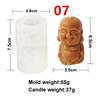 3D Maitreya Buddha Candle Silicone Mold DIY Buddha Statue Resin Gypsum Concrete Mold Mould Home Garden Decorations Craft Mold