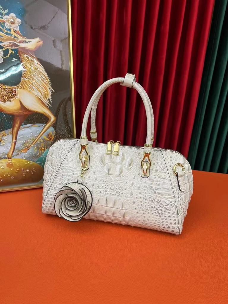 Премиальная женская сумка через плечо, мессенджер, большая вместимость, сумка-подушка с тиснением под крокодила