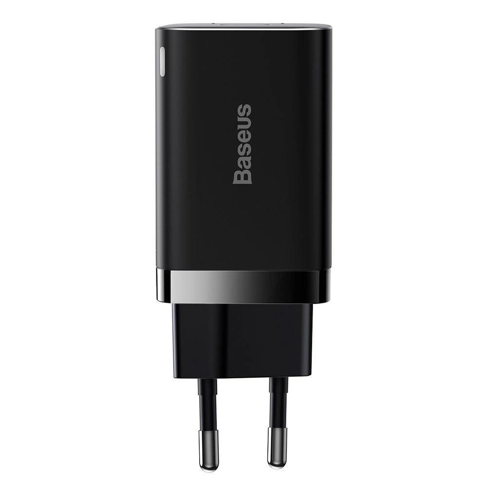 Baseus Super Si Pro Fast Usb / Usb Type C Charger 30W Power Delivery Quick Charge Black (Ccsupp-E01)