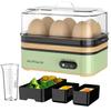 Anfilank Boiled Egg Egg Cooker with Keep Warm Steamed Automatic Available In 3 PSE Easy Ideal for Easy To Clean Maker, Multi-Function Function,