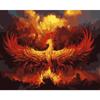 Phoenix Painting By Number Wall Art Unique Gift Hand Painted On Canvas Animal Picture By Numbers Home Decors Gift
