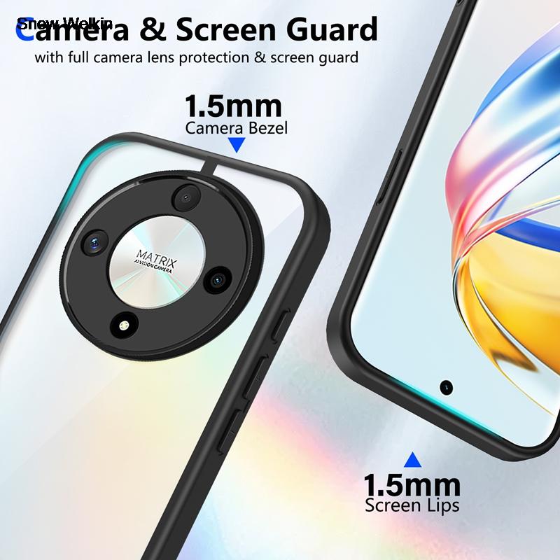 Для Honor X9D 5G HonorX9d Прозрачный силиконовый чехол Для Honor X9D 5G Задняя панель из ПК TPU Бампер Ударопрочный Прозрачный чехол для телефона