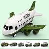 Storage Passenger Plane Kids Air Freighter Toy Simulation Track Inertia for Kids Early Education - Green_6 Vehicles Green_6 Vehicles