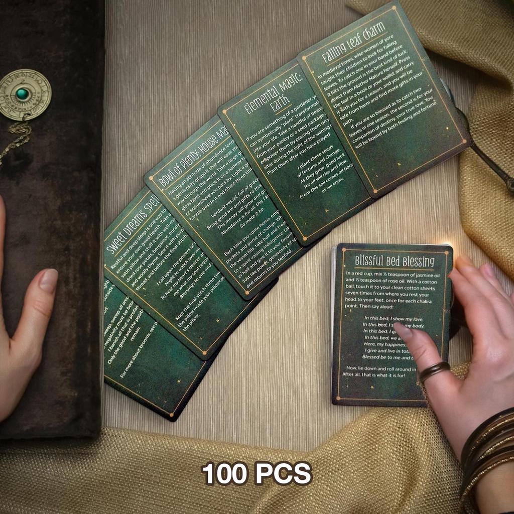 Колода заклинаний практической ведьмы Oracle, карточная игра, 100 шт.