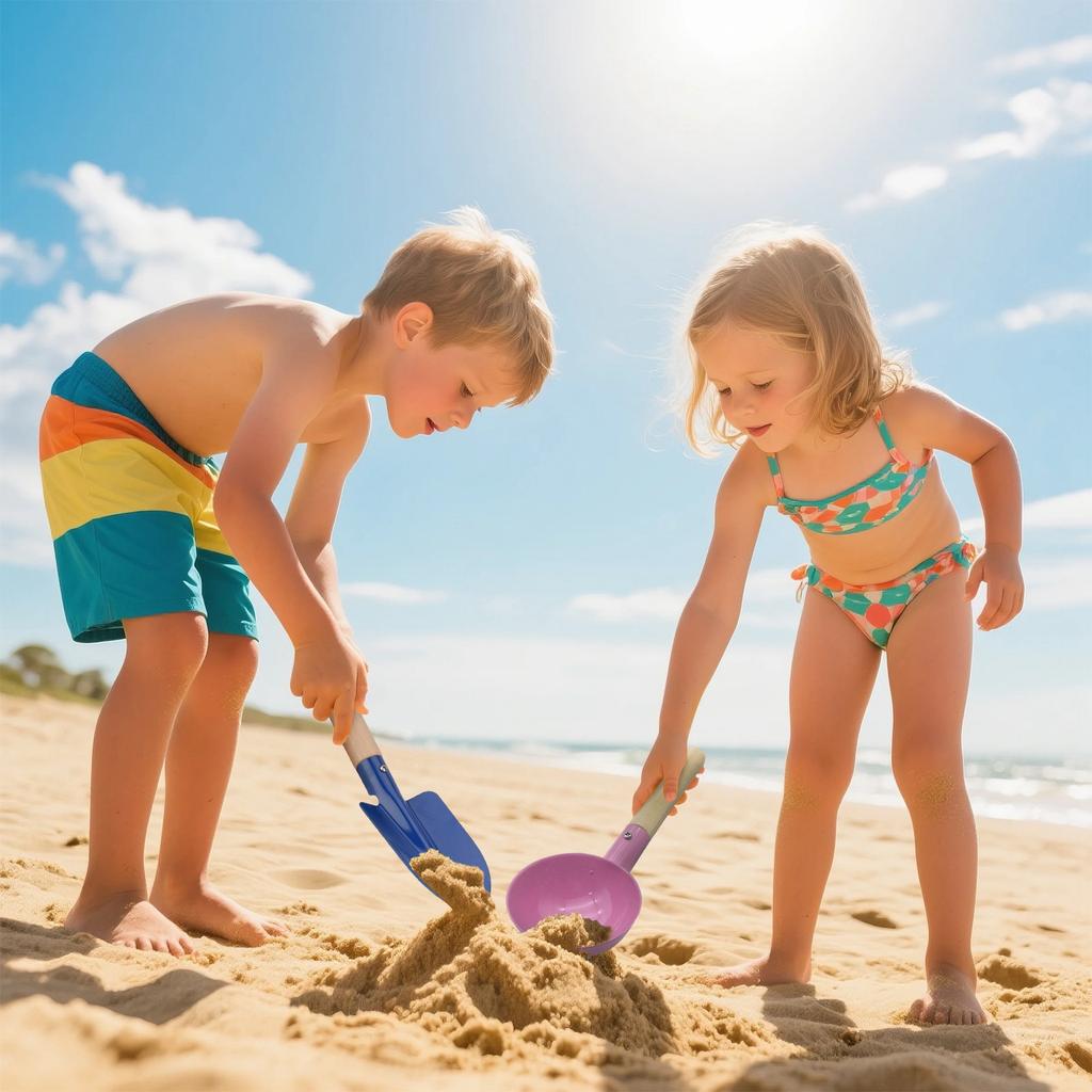 Детские пляжные игрушки, 6 предметов, детский садовый инвентарь, пляжные игрушки, металлические садовые инструменты с прочными деревянными ручками