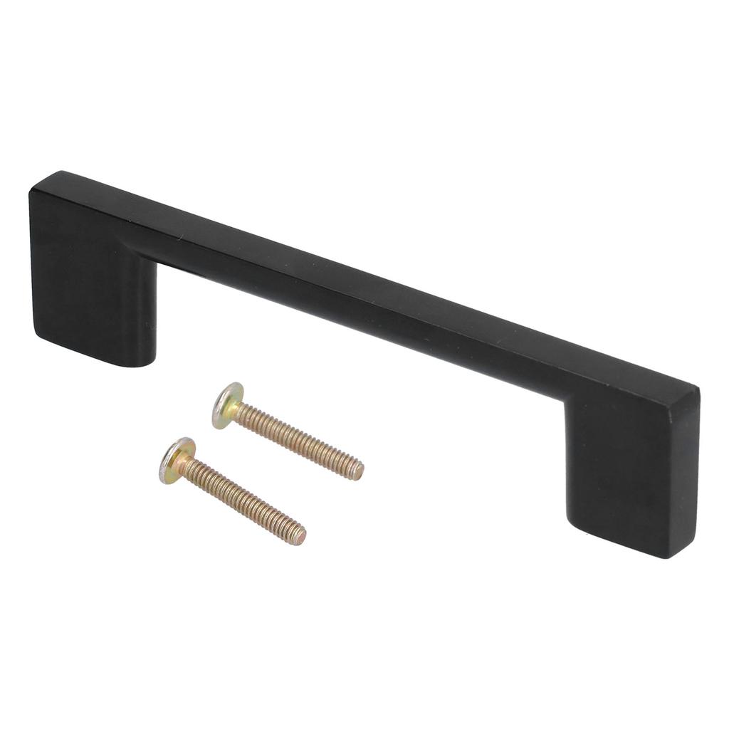 Black Door Handle Zinc Alloy Hardware Pull for Cabinet Door Wardrobe Furniture Home126mm