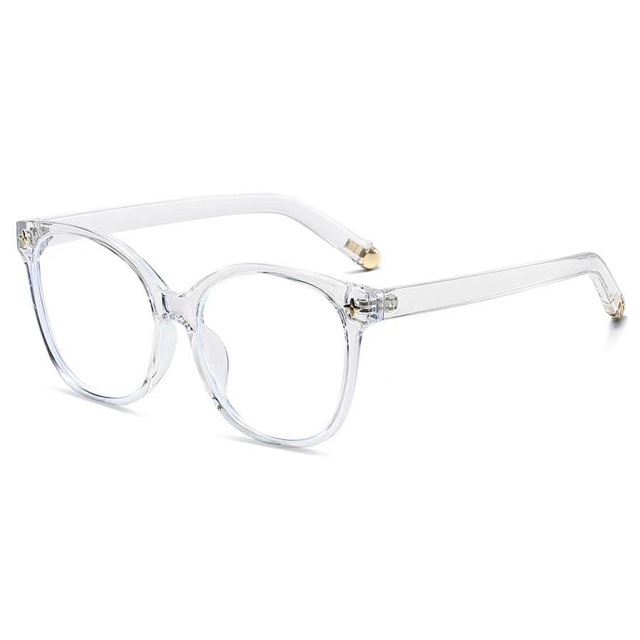 Антисиние очки женские Ouyang Nana рекомендует большие черные оправы простые плоские очки