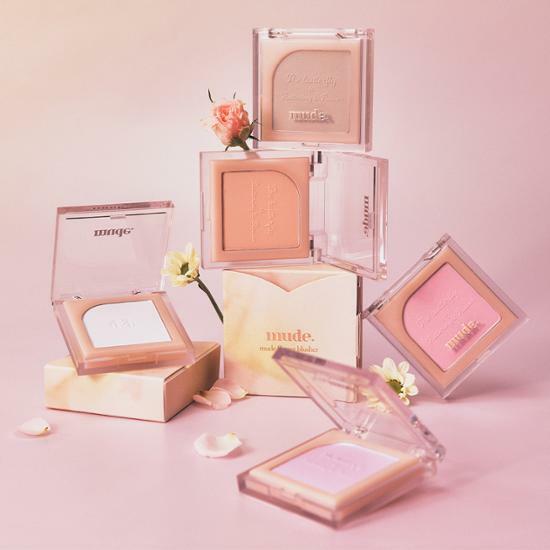 Mude [НОВЫЙ цвет] Румяна Mude Flutter 11 типов на выбор 1 [НОВЫЙ] 07 Afternoon Coral