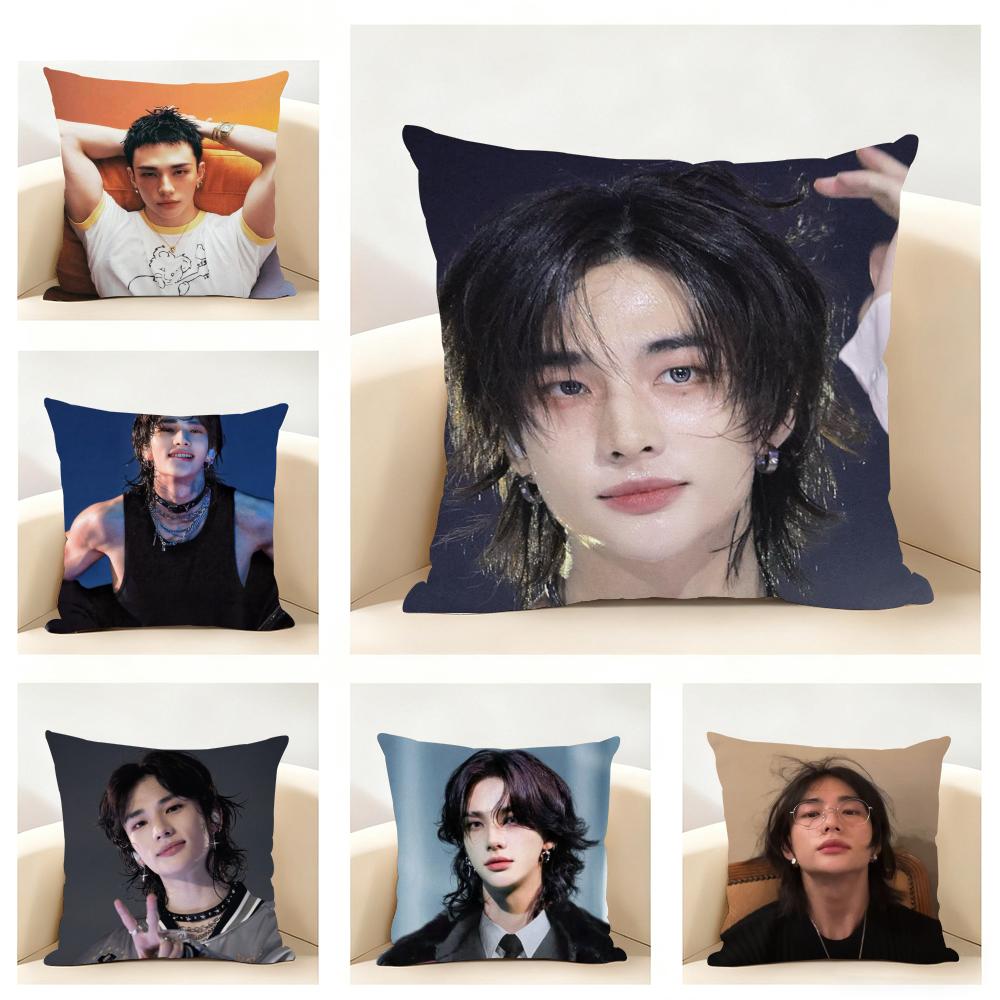 Handsome Singer HHyunjinS Cushion Cover Linen Pillowcase Soft for Sofa Bed Home Room Decor