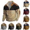 Spring And  Men's Standing Collar Sweatshirt Is Outdoor Casual Sweaters Tops