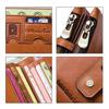Gofelt Genuine Coin 2 Holds 18 Large Made In Round Business Gift Wallet, Men's, Women's, Cowhide, Bifold, Leather, Purse, Pockets, Cards, Capacity,