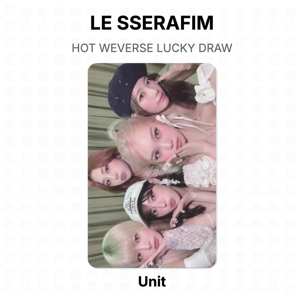 LE SSERAFIM ГОРЯЧИЙ WEVERSE РОЗЫГРЫШ Официальная фотокарточка