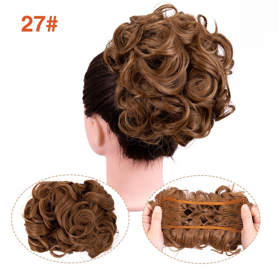 Грязная расческа на заколке для волос в виде пучка, 1 шт., взлохмаченная прическа, наращивание волос, пучок, вьющиеся шиньоны, резинки для волос для женщин и девочек