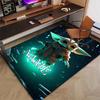 Custom Yoda Mat Personalized Name, Polyester Washable Indoor Entryway Rug, Gift for Christmas, Easter, Thanksgiving Day
