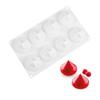 8 Drops Silicone Cake Mold Mousse Chocolate Ice Cream White Cake Mold