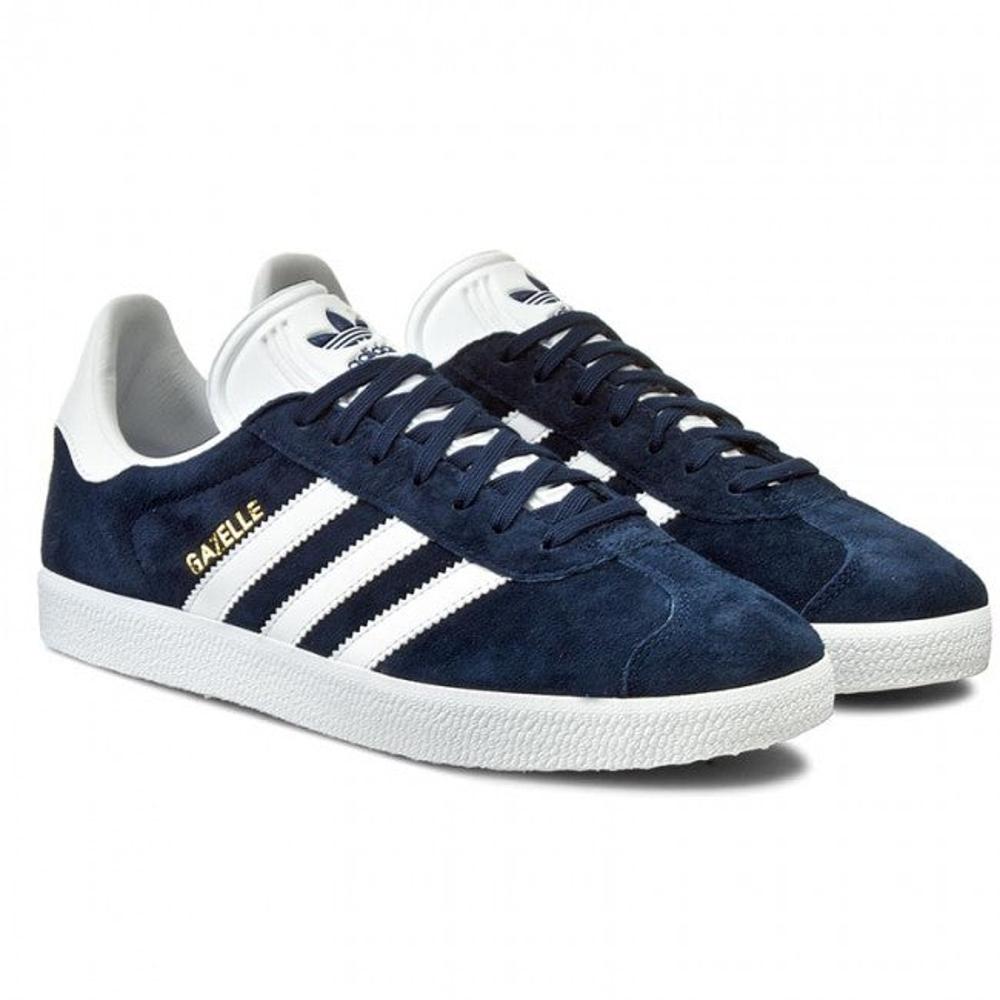 Adidas gazelle sneakers nubuck collegiate navy/white/gold metallic