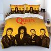3D Print Freddie Mercury Queen-Rock-Band Bedding Set Duvet Cover Bed Set Quilt Cover Pillowcase Comforter King Queen Size