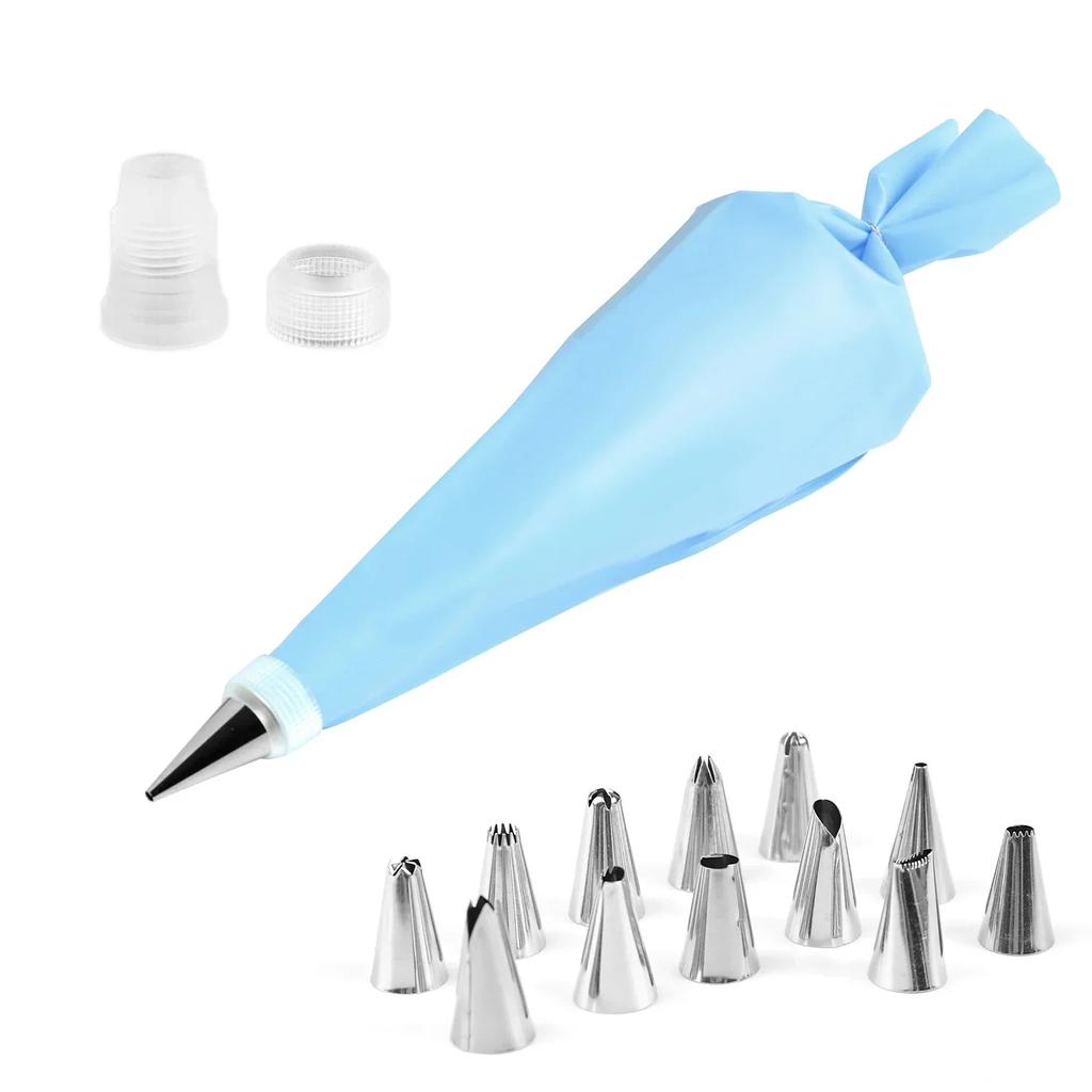 Многоразовые кондитерские мешки с наборами насадок для украшения тортов, аксессуары для кондитерских мешков, кухонных кондитерских изделий, кондитерской глазури для торта, крема для украшения