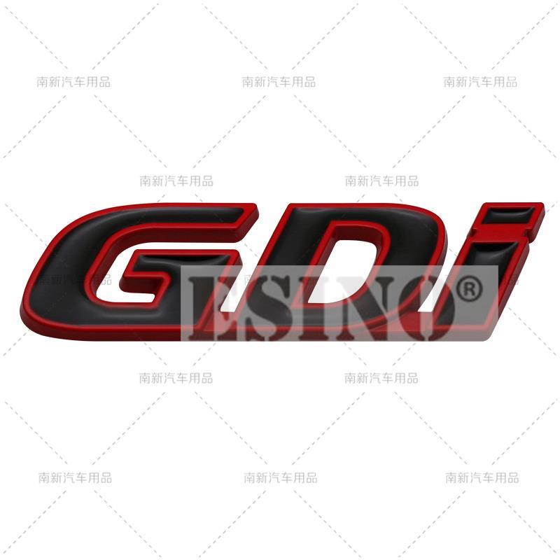 3D GDi Car Trunk Zinc Alloy Adhesive Badge Emblem Rear Body Tailgate Adhesive Badge for Hyundai Sonata IX35 Tucson Elantra XX5