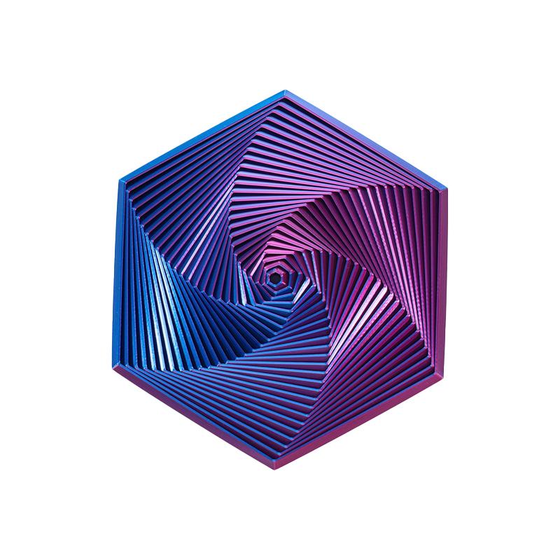 Fractal Fidget Hexagon Decompression Toys 3D Printing Desktop Anti-Stress Relief Toy Детский подарок на день рождения Геометрическая игрушка Fidget
