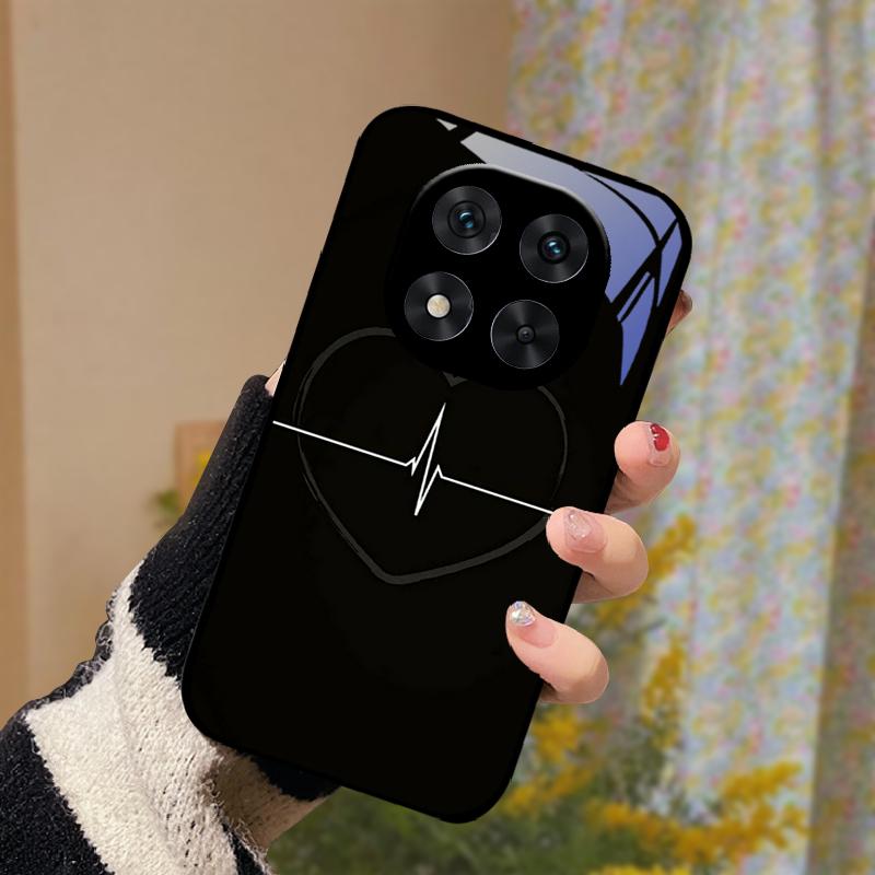 Чехол для Poco X5 / X6 / X7 Жесткий ПК Закаленное Стекло Защитная Крышка Телефона Для Xiaomi Poco X7 Pro 5G Модные Роскошные Стеклянные Защитные Корпуса