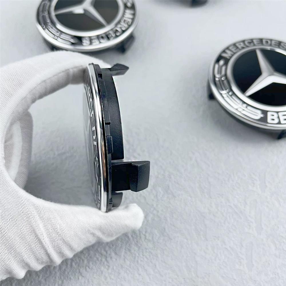 MEA4 ABS 4 ШТ. 75 ММ Колпачки Центральных Ступиц Колес Автомобиля Для Mercedes Benz AMG W203 W206 W220 W205 W211 W212 GLA GLC CLA A Эмблема Защитные Колпачки Дисков Шины