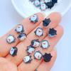 50pcs Mini 9mm Resin Penguin Series Flat Back Stone Figurines DIY Wedding Scrapbook Manicure Accessories