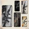Чехол для телефона AK47 Пистолет Пули Для Samsung Galaxy A 73,72,51,53,52,71,22,5G,Note,J7,8,9 Мягкий Черный Чехол