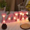 Letter Light Battery Express Love Props Operated Romantic LED Marquee Letters Love Sign