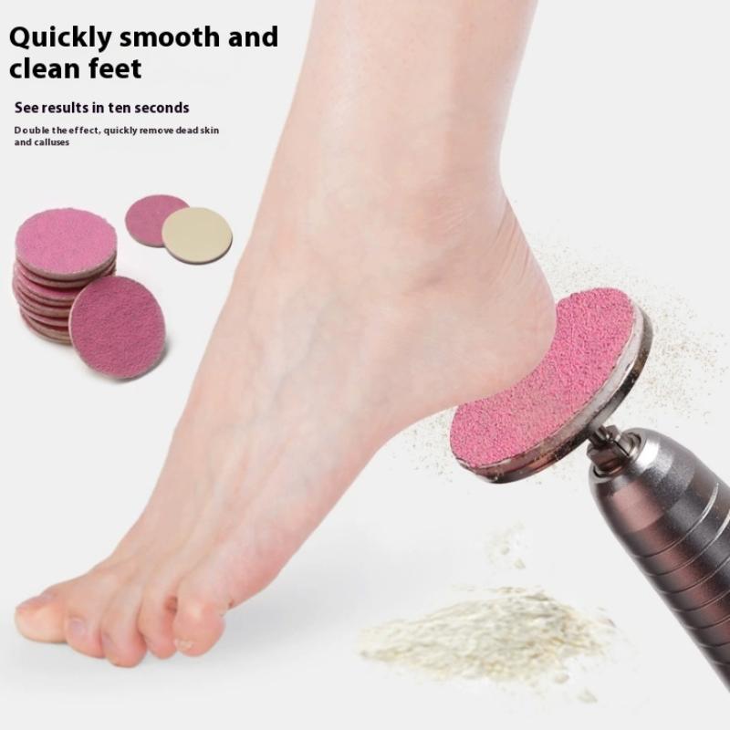 Набор дисков-пилок для маникюра и педикюра с металлическим держателем. Сменные самоклеящиеся диски для шлифовки. Ремонтный набор.