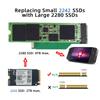 Расширение для обновления NVMe SSD Chenyang, совместимое с Legion Go и игровыми, адаптер M-Key M.2 2242~2280 мм, Мальчик.