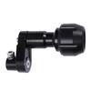 YUANYE Frame Slider Fairing Guard for Kawasaki Ninja400 Ninja250 Motorcycle Body Aluminum Alloy Fall Prevention Adhesive (Black)