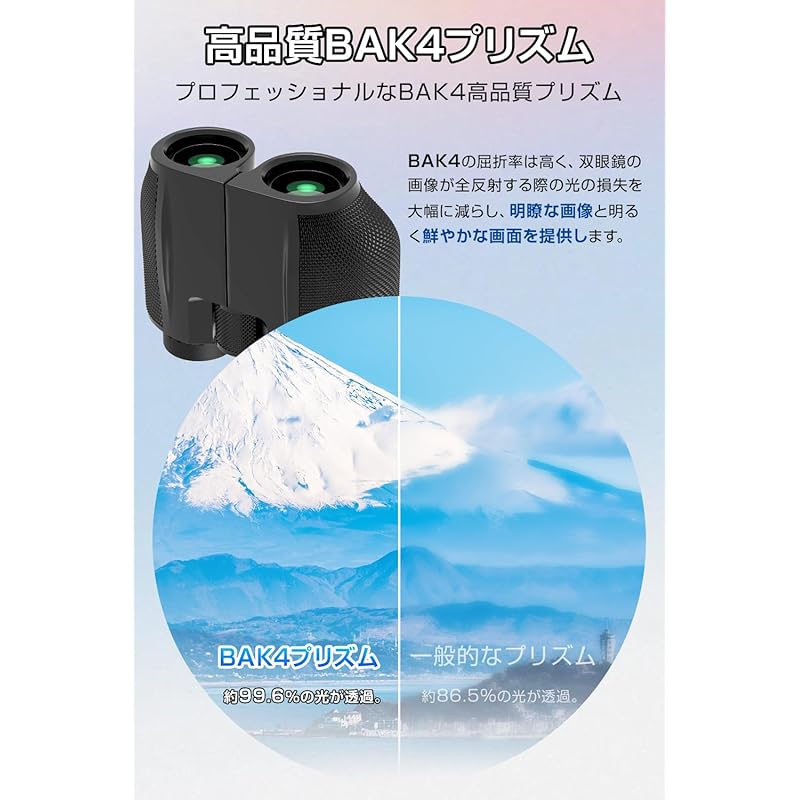binoculars For live use [Ultra lightweight, bak4 optical lens, FMC multilayer coating] 10 times high magnification opera glasses Magnification