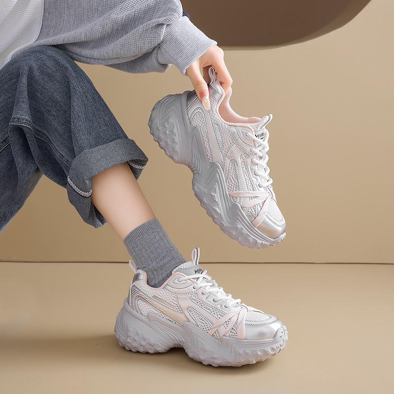 Платформа Augustine папины кроссовки женские 2025 новые осень и зима легкие повседневные спортивные туфли показать маленькие кроссовки