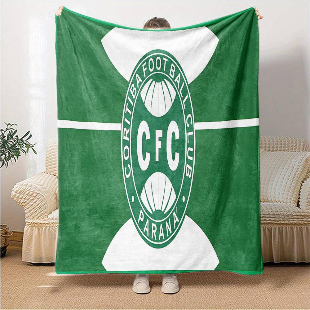Coritiba Football Club Return Flannel Blanket, Soft Polyester, Modern Design, All-Season for Camping, Travel, Gifts for holidays or birthdays