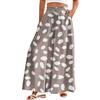 Women's Palazzo Pants Boho Floral Wide Leg Trousers Summer Beach High Waisted Flowy Pants With Pockets