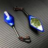 Motorcycle Led Turn Signals Rearview Mirror Scooter E -Bike Rear View Mirrors Back Side Convex Mirror 10mm E -Bike Motorbike