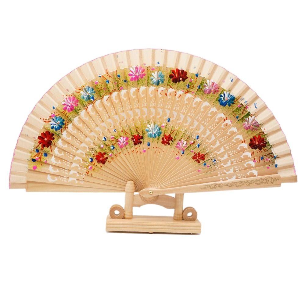 Double Sided Painted Hollow Out Wedding Favors Classical Home Decoration Decoration Crafts Folding Fan Party Supplies Dance Fan