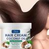 Coconut Oil Hair Cream-Providing Moisture for  Softness, Shine, Reduced  Frizz, and Healthy hair-For All Hair Types, Women and Men,250ml