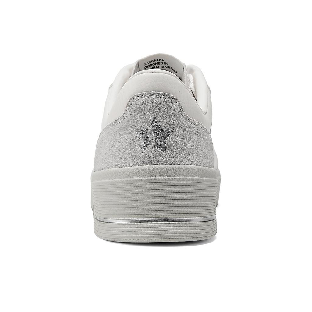 Skechers Hiland Модные простые ретро универсальные низкие кеды кроссовки женские Белый 185176WHT