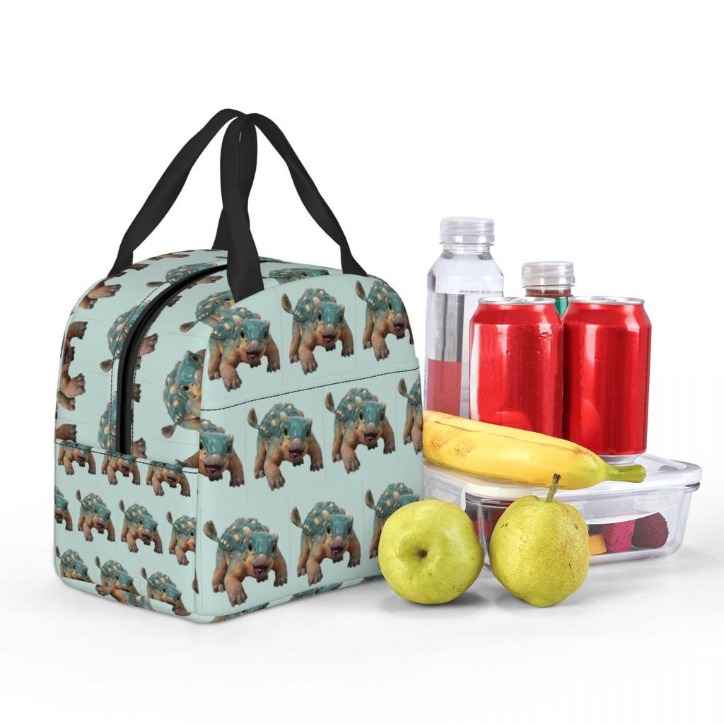Bumpy Ankylosaurus Magniventris Insulated Lunch Bag for Kids School Cooler Thermal Food Box Tote Portable Lunch Boxes Container