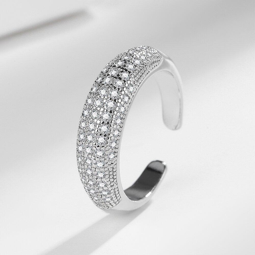 Кольца с цирконием, женские кольца с нишевым дизайном, модный и универсальный темперамент, высококачественные кольца на указательный палец