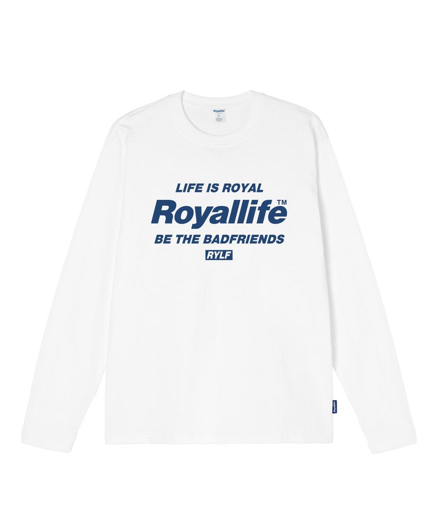ROYALLIFE Rll301 Будь Другом Лонгслив - Белый