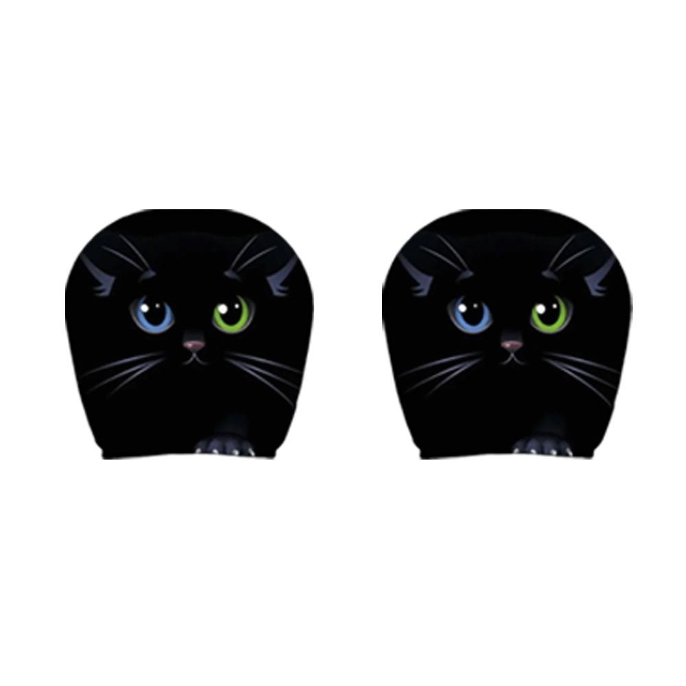 Black Car Headrest Cover Scary Face Printing Car Headrest Protector  Auto Interior Accessories