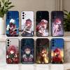 Чехол для телефона H-Houshou M-Marine H-Hololive-E для Samsung Galaxy A73,A72,A71,A70,A53,A52,A51,Другие Мягкая черная крышка