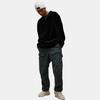 Y-3 Velvet Crew Casual Solid Pullover Sweatshirt Unisex Sweatshirt Black IL2146