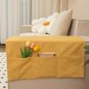 Sofa Handrail Cover Cloth Widened Imitation Linen Dust Towel Cover Pad Universal for Summer Non-Slip Towel