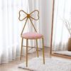 Vanity Velvet Chair Makeup Stool with Soft Cushion & Butterfly Backrest for Women's Dressers,Load 100kg ,Birthday Gift