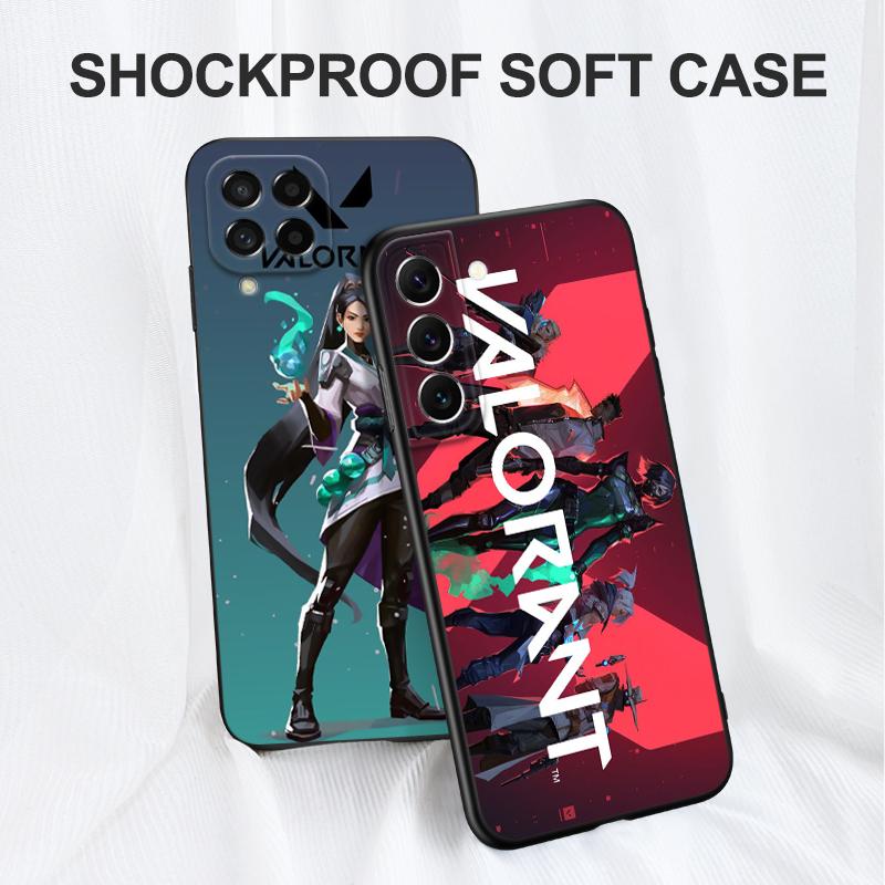 Black Tpu Case For Samsung Galaxy F23 M12 M22 M23 M32 4G M52 5G M30S M21 ValorantS GameS